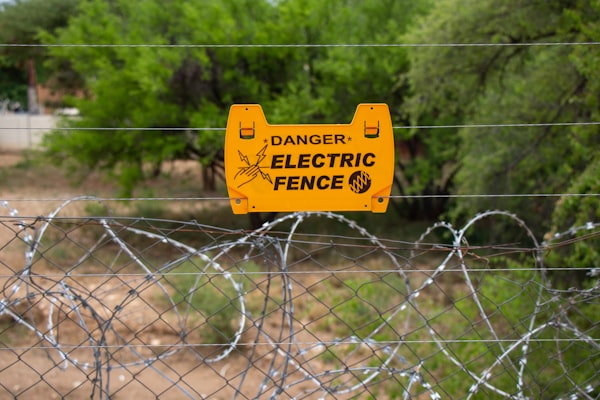 Solar powered electric fence for farms and plots
